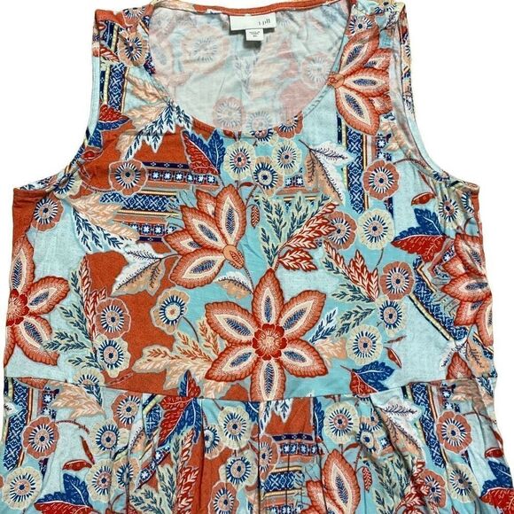 Womens J.Jill Stretch Sleeveless Spring Summer Dress Floral size XS - Picture 8 of 10